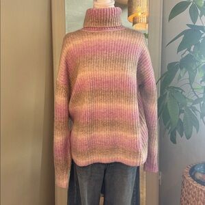 GAP Turtleneck Sweater - Pink and Gray